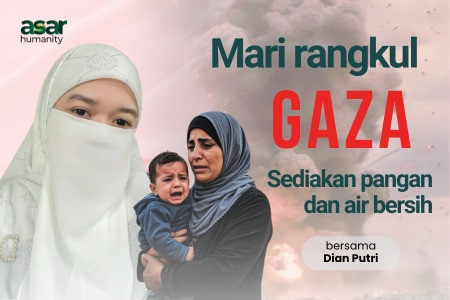Rangkul Gaza dengan Sediakan Pangan dan Air Bersih