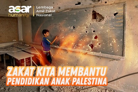 Bantu Pendidikan Anak Palestina dengan Zakat