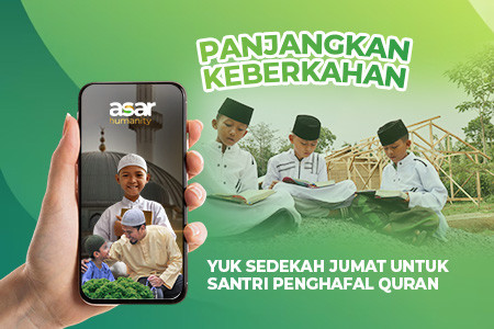 Bantu Penuhi Gizi Santri melalui Sedekah Jum’at