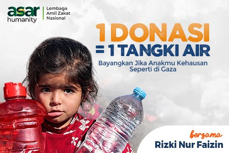 Alirkan Air Bersih, Untuk Saudara Palestina