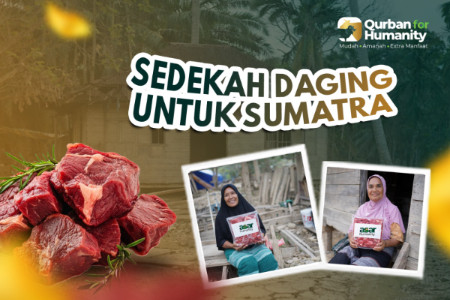 Hadiahkan Paket Daging Qurban Untuk Penyintas Bencana Sumatra