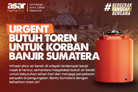 Air Dan Toren Untuk Korban Banjir Sumatera